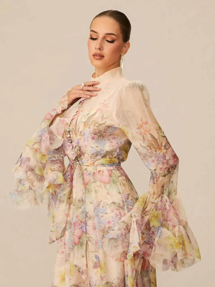 Arianne Floral Print Maxi Dress