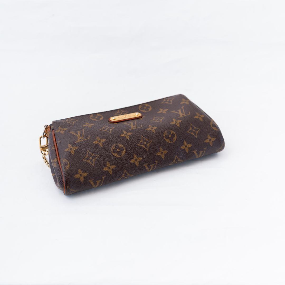 Louis Vuitton Brown Coated Canvas Eva Shoulder Bag