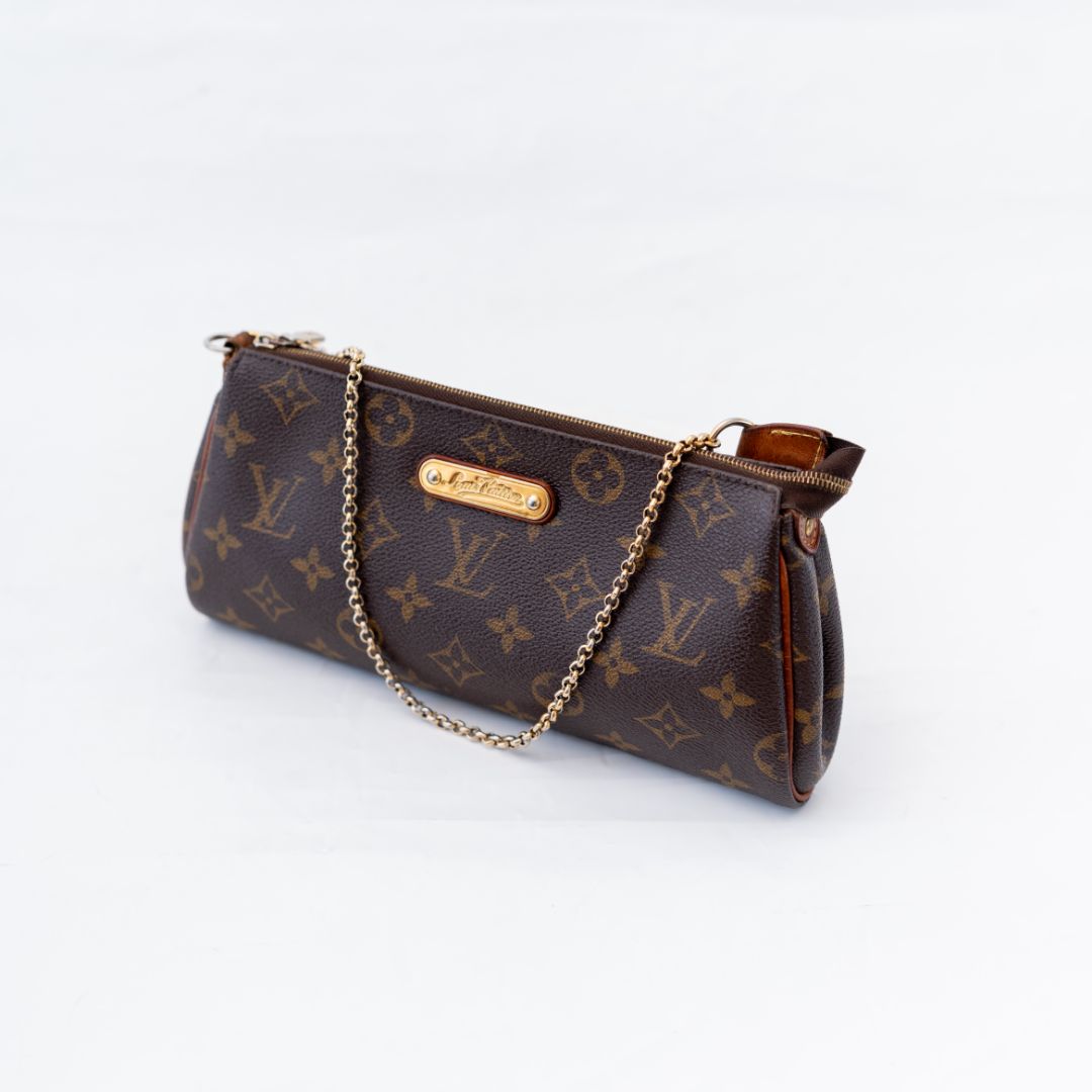 Louis Vuitton Brown Coated Canvas Eva Shoulder Bag