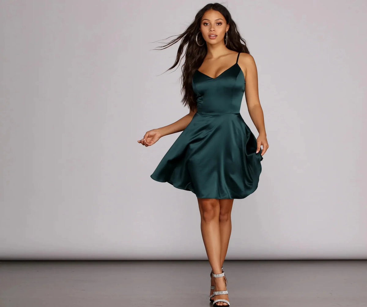 Emme Satin Party Dress