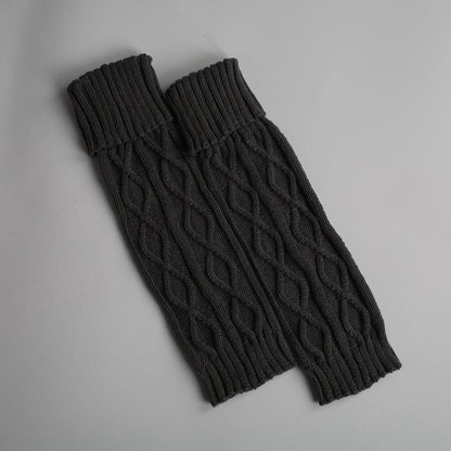 Boot Cuff Thick Short-Sleeved Thick Thick Bamboo Knit Wool Yarn Socks - 9