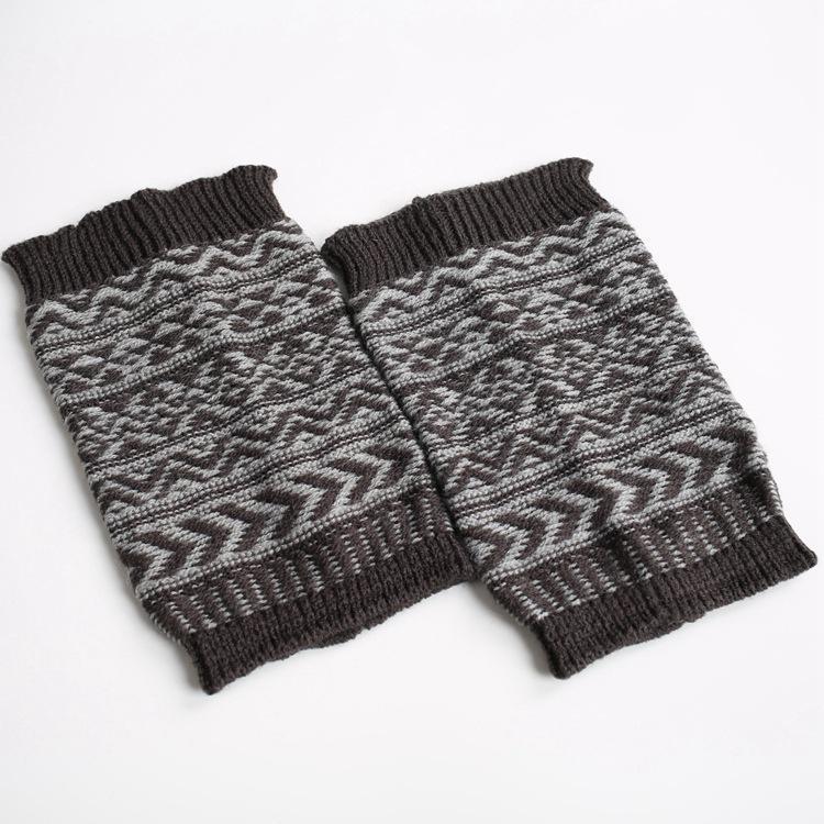 Boot Cuff Thick Short-Sleeved Thick Thick Bamboo Knit Wool Yarn Socks - 4