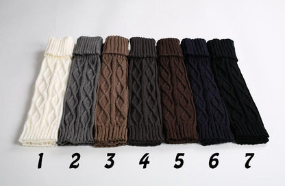 Boot Cuff Thick Short-Sleeved Thick Thick Bamboo Knit Wool Yarn Socks - 9