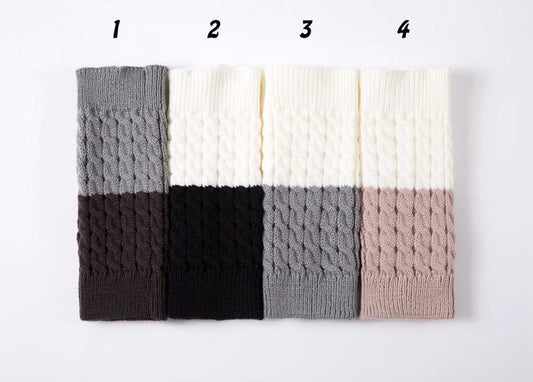 Boot Cuff Thick Short-Sleeved Thick Thick Bamboo Knit Wool Yarn Socks - 5