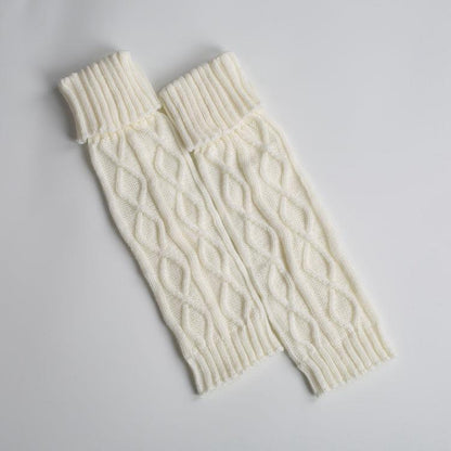 Boot Cuff Thick Short-Sleeved Thick Thick Bamboo Knit Wool Yarn Socks - 9
