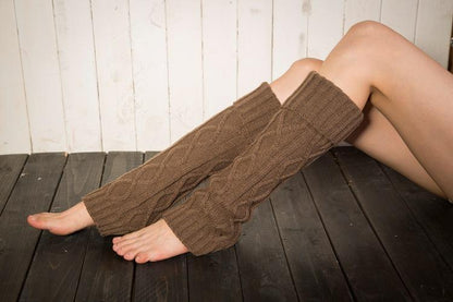 Boot Cuff Thick Short-Sleeved Thick Thick Bamboo Knit Wool Yarn Socks - 9