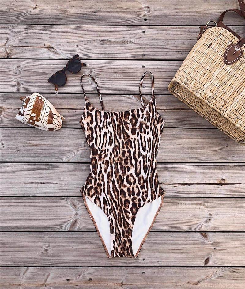 Leopard Sexy Swimsuit Bikini One-Piece Swimsuit