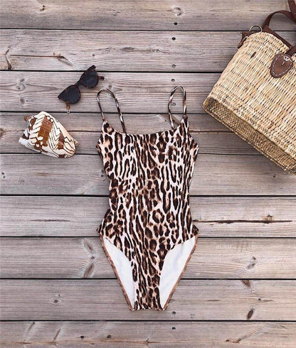 Leopard Sexy Swimsuit Bikini One-Piece Swimsuit