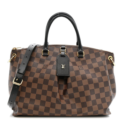 Damier Ebene Odeon Tote MM Black
