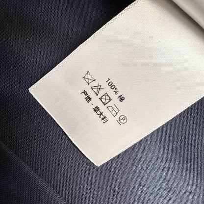 CD 26s Trench Coat Dark Blue Cotton 349778