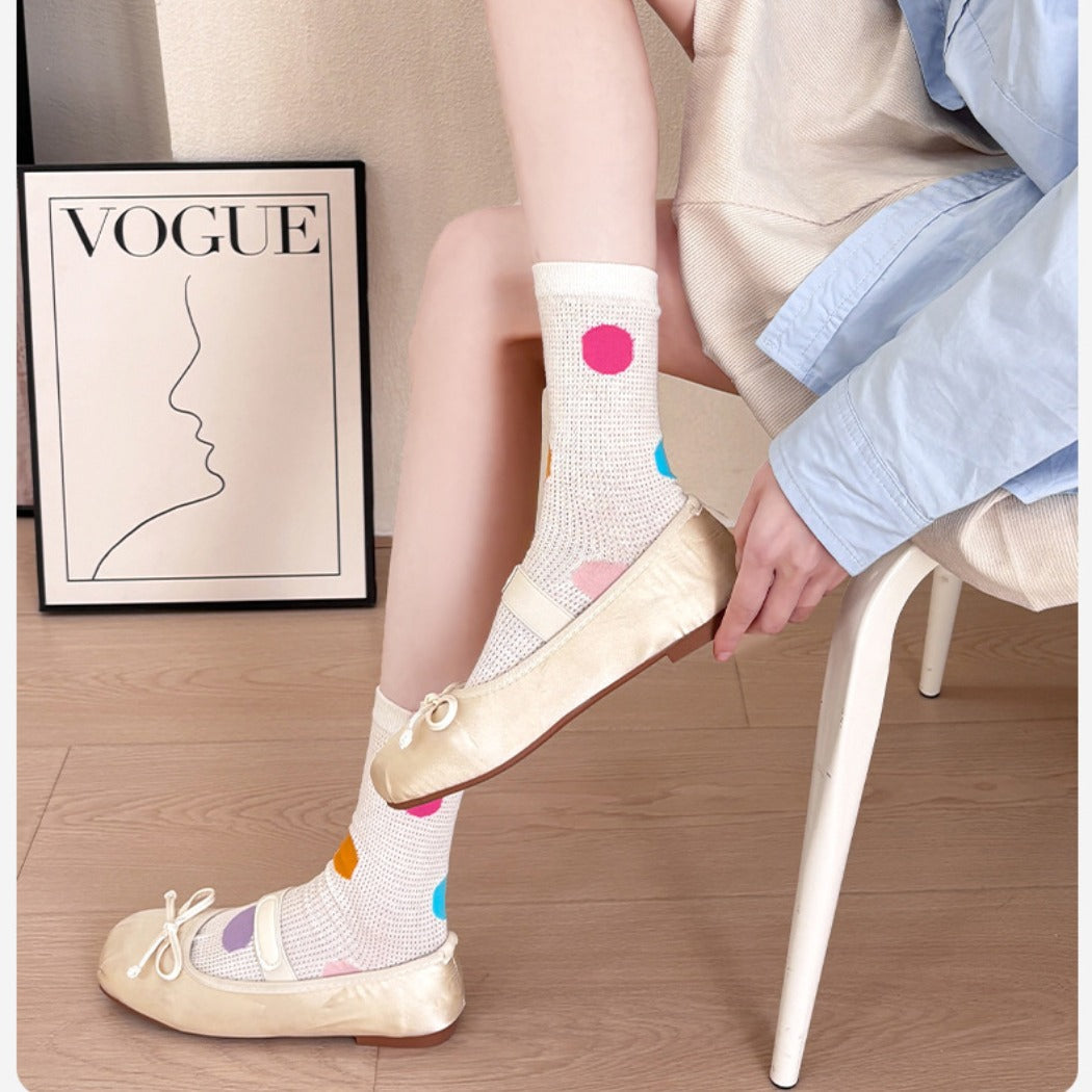 Rufia - Mesh Mid-Calf Socks - Summer Edition