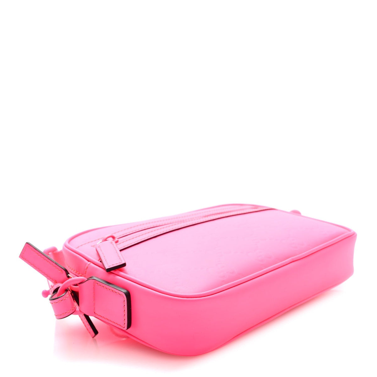 Rubber Effect Monogram GG Crossbody Bag Fluorescent Fuchsia