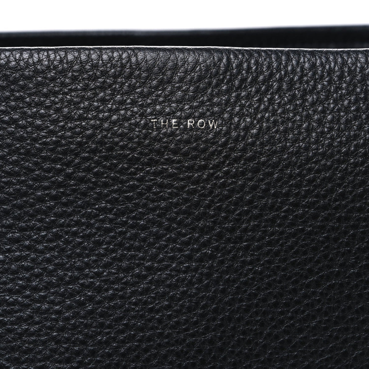 Grained Calfskin Medium N/S Park Tote Black