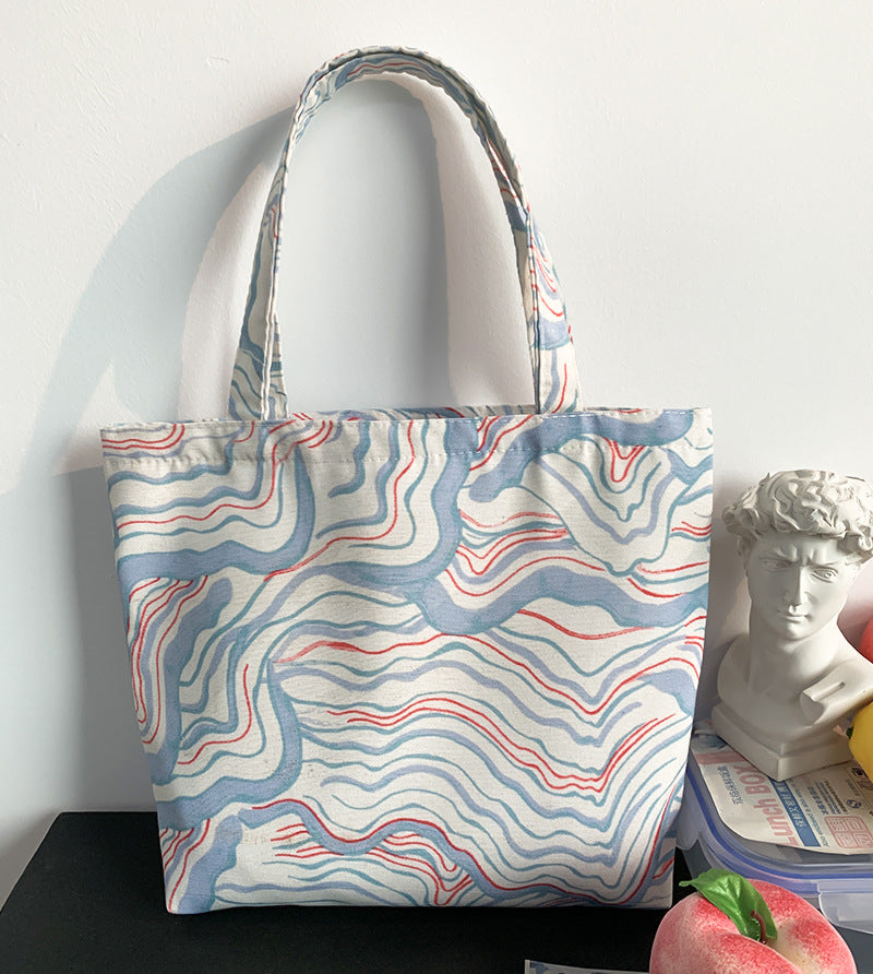 Artistic And Fresh Floral Canvas Bag
