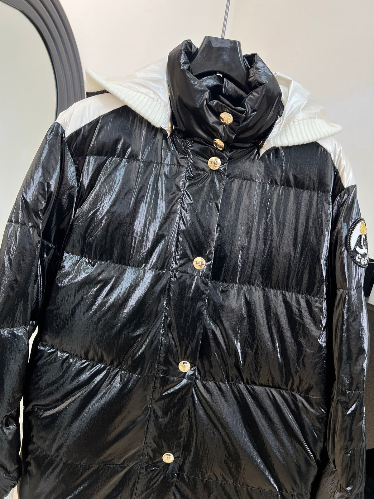 CHANEL SKI DOWN JACKET BLACK IN NYLON 841065