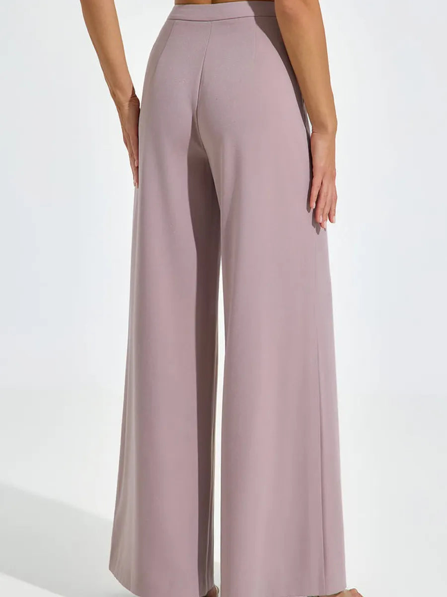 Amelia Embroidered Blush Pantsuit Set