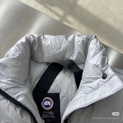 C. Goose Jacket Grey White Polyester 0047