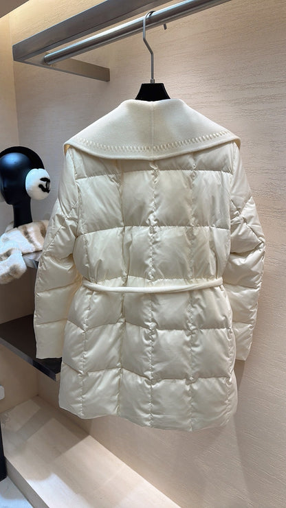 Chanel 2025 Down Jacket Cream Polyester
