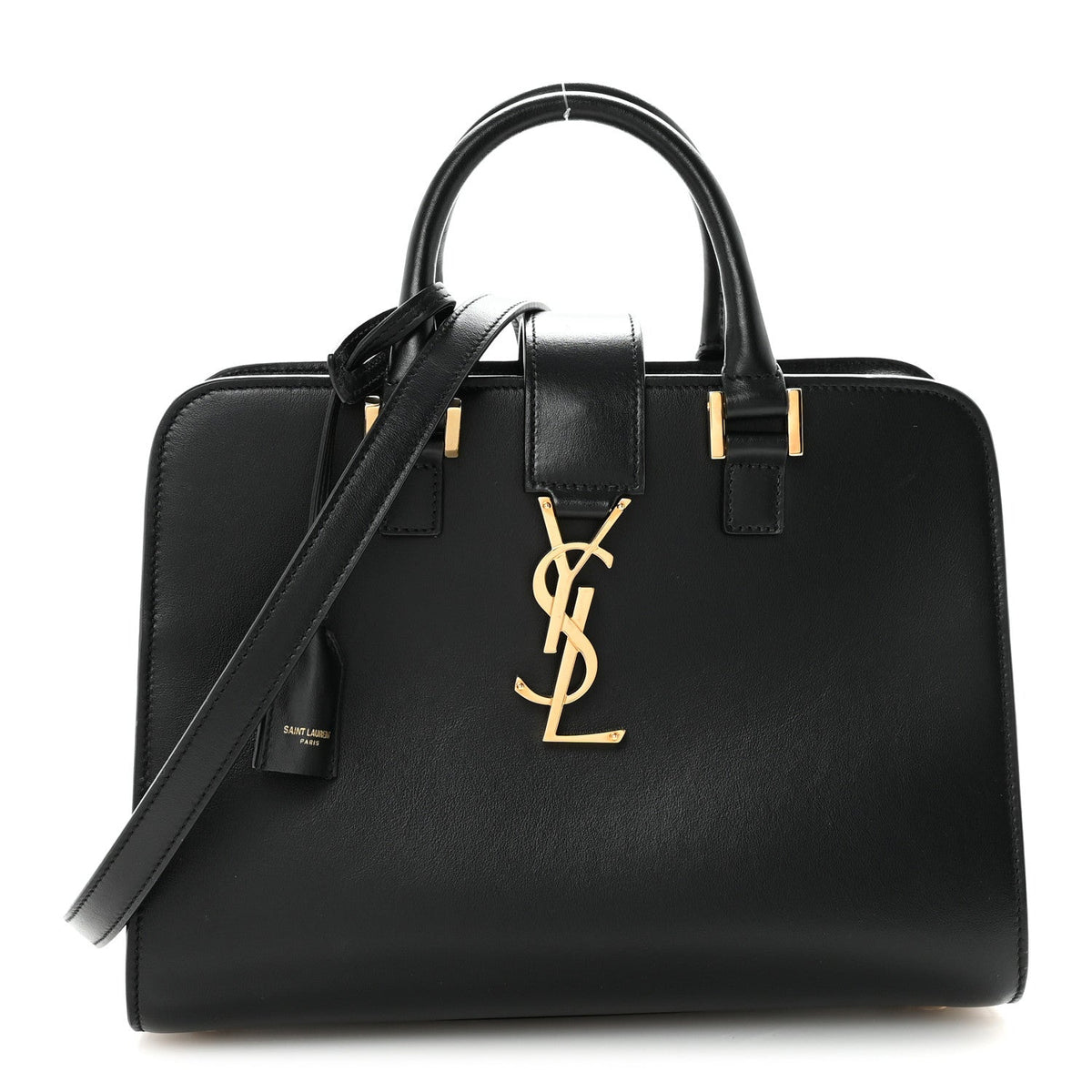 Calfskin Monogram Baby Cabas Black
