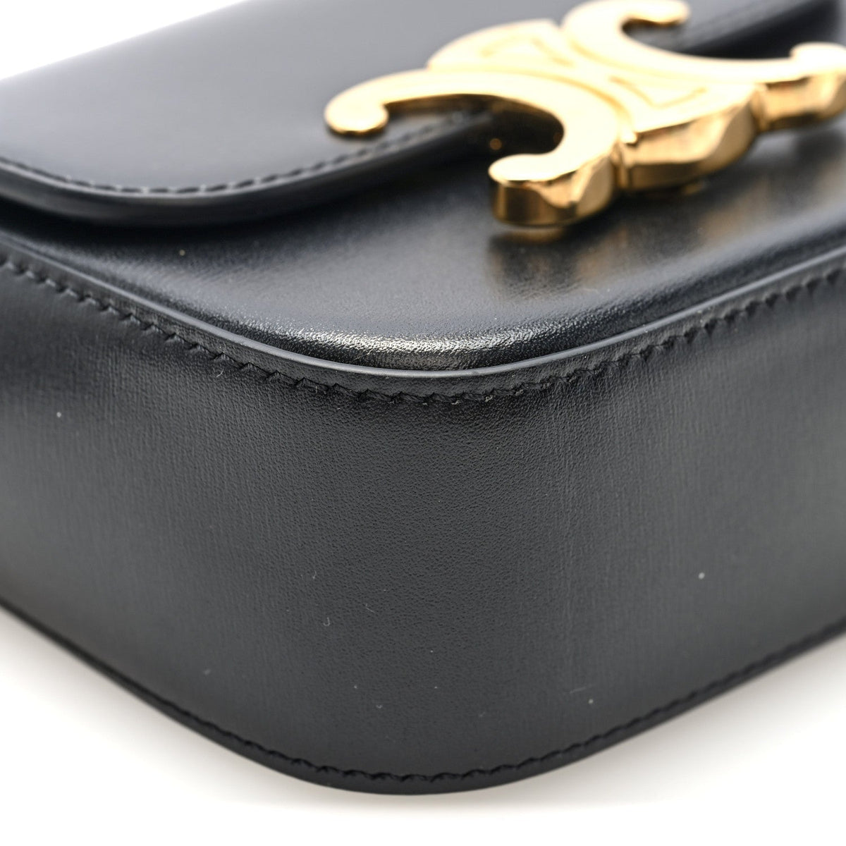 Shiny Calfskin Mini Triomphe Black