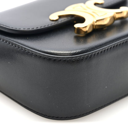 Shiny Calfskin Mini Triomphe Black