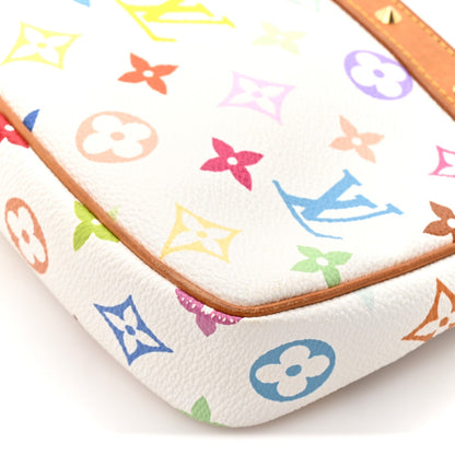 Monogram Multicolor Pochette Accessories White