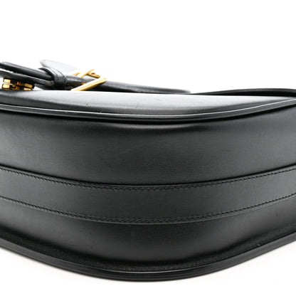 Box Calfskin Large Bobby Flap Black