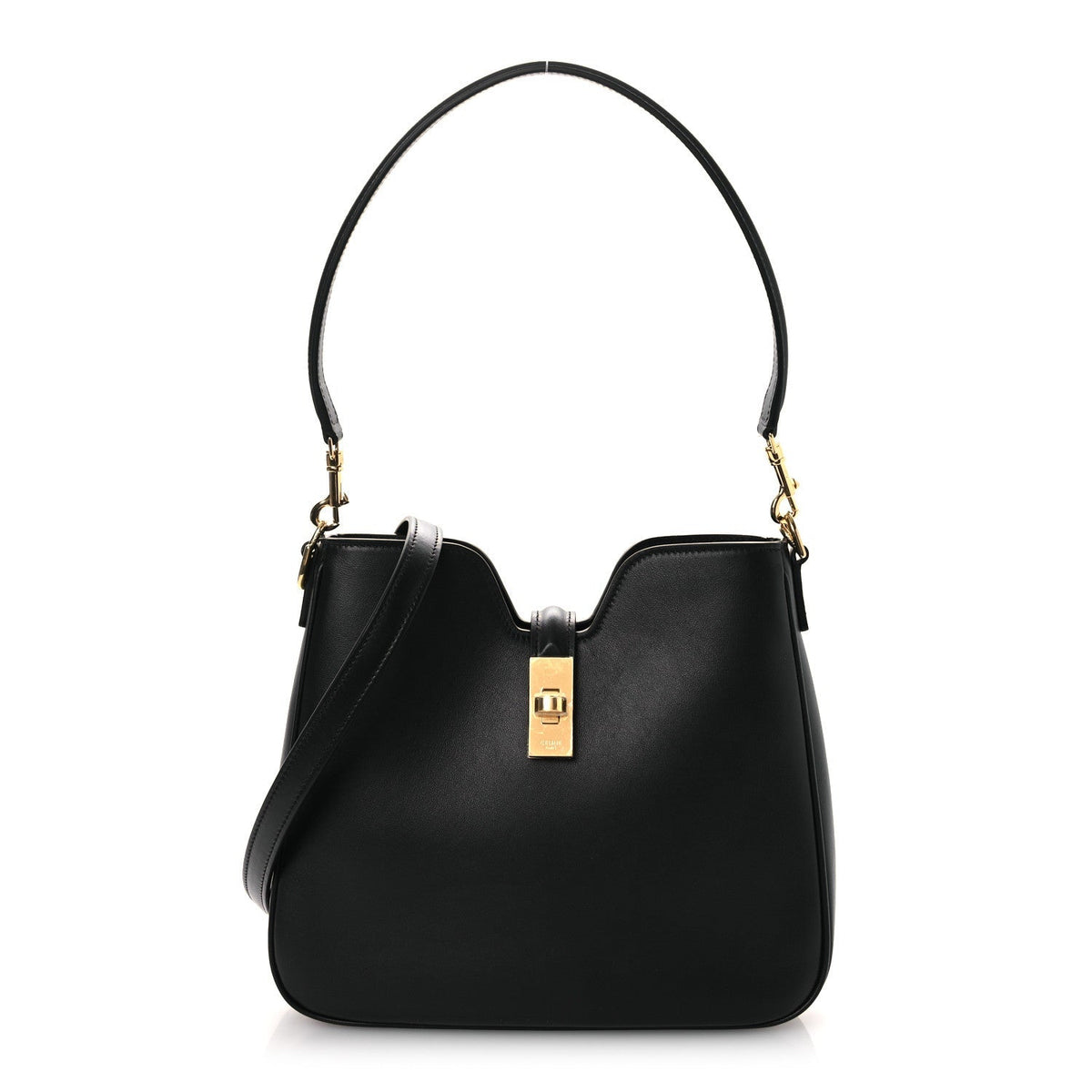 Smooth Calfskin Small Camille 16 Soft Bag Black