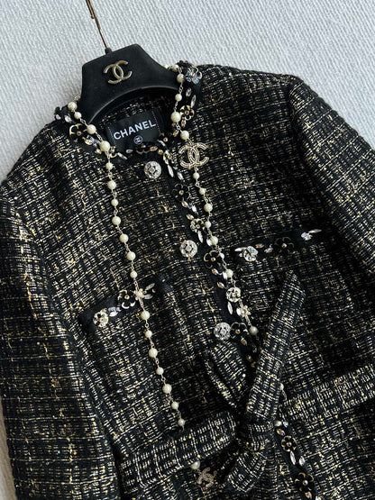 CC 25 Set Tweed Black Polyester Wool 289987