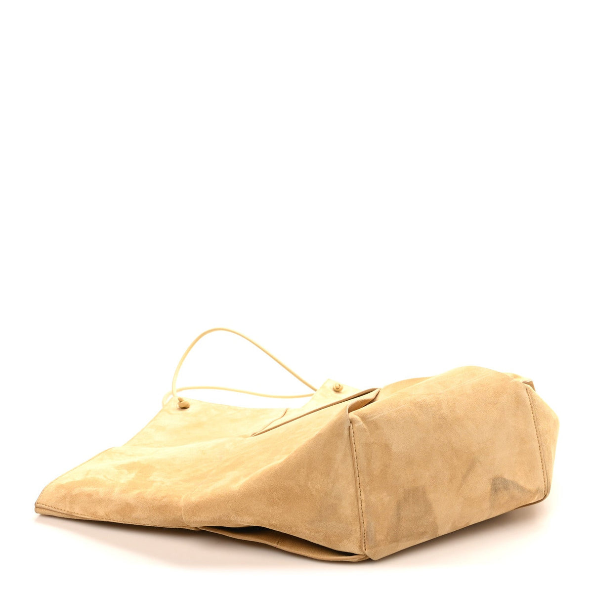 Suede Maxi Intrecciato Tote Cane Sugar Tapioca