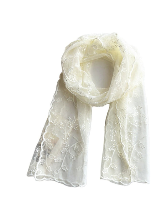 Scarvii - Elegant Lightweight Lace Scarf for Women