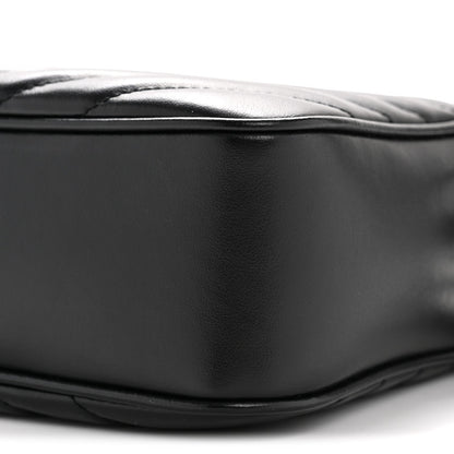 Calfskin Matelasse Monogram Lou Camera Bag Black
