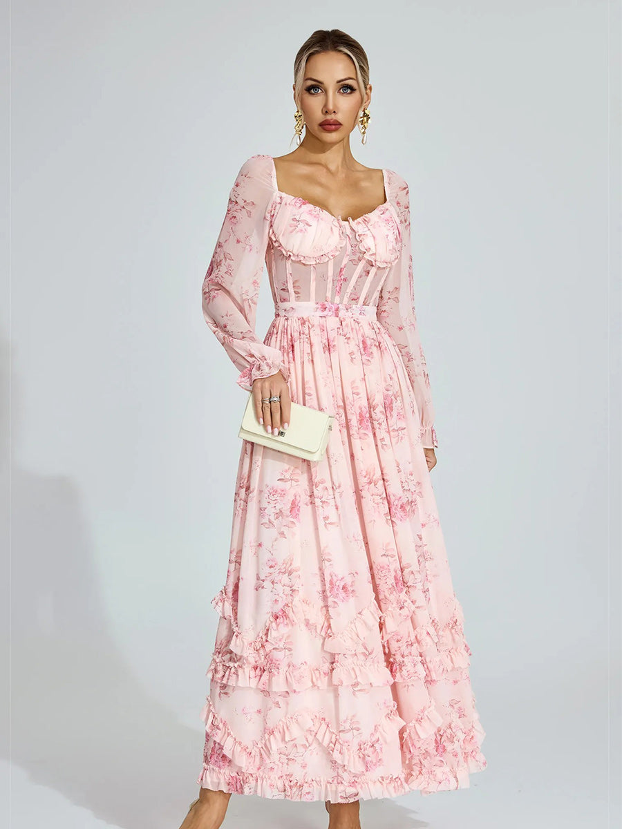 Imelda Maxi Dress In Pink