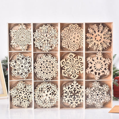Christmas Wooden Candle Decorations