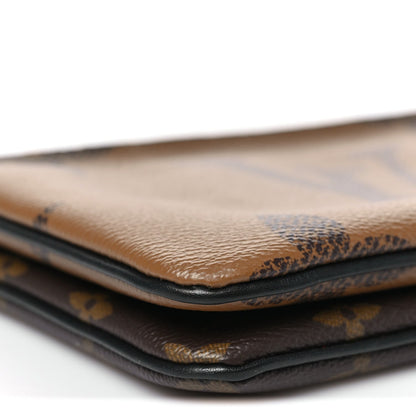 Reverse Monogram Giant Double Zip Pochette