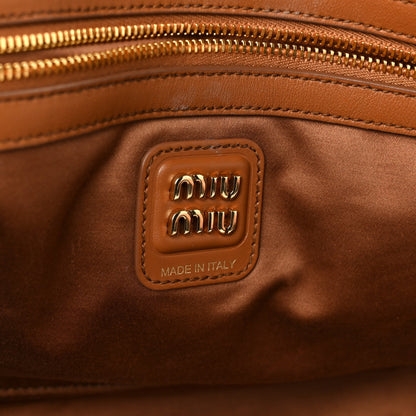 Soft Calf Softy Large Beau Top Handle Bag Cognac