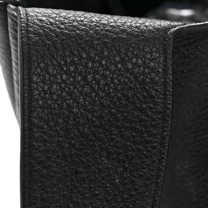 Grained Deerskin Bea Tote Black