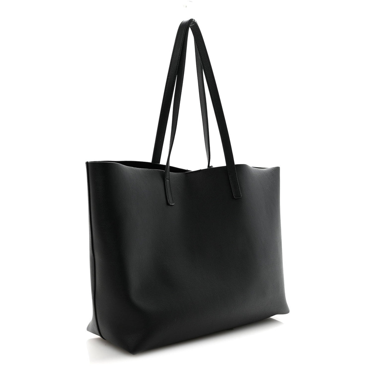 Calfskin Large Shopping Tote Black