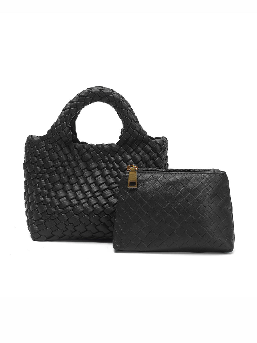 Ruby Small Woven Tote Bag