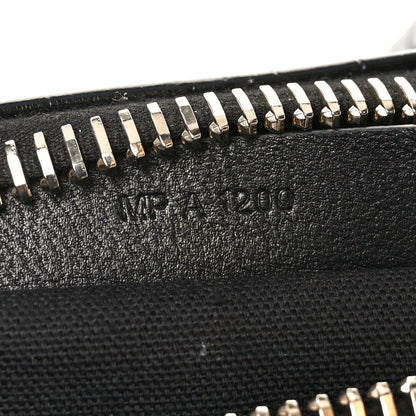 Calfskin Crocodile Embossed Small Antigona Black