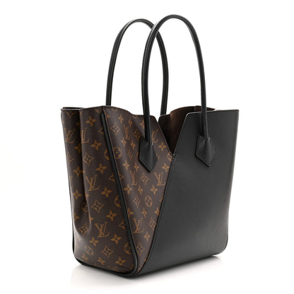 Calfskin Monogram Kimono Tote Black
