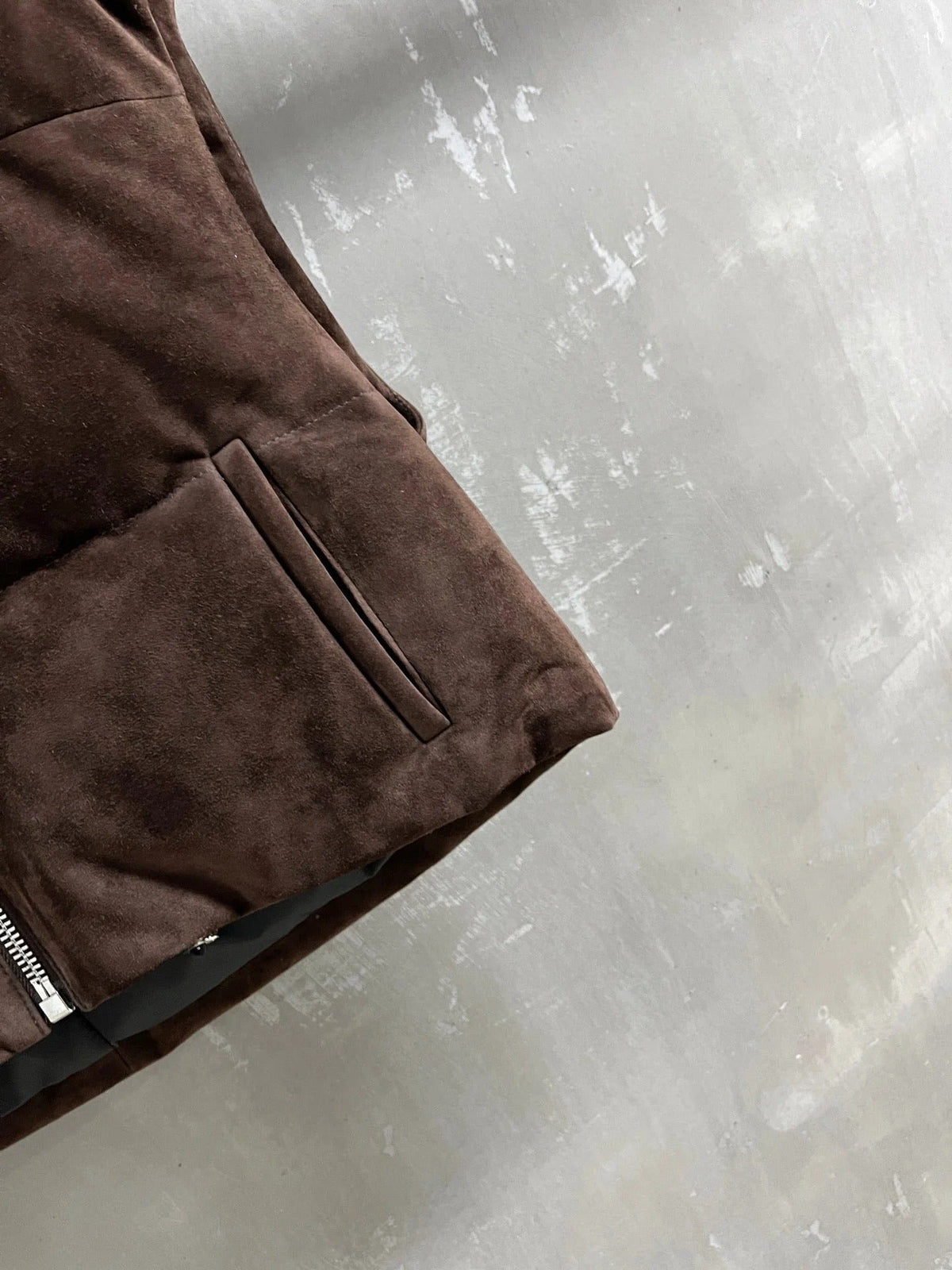 PRADA 25S SUEDE DOWN VEST 384