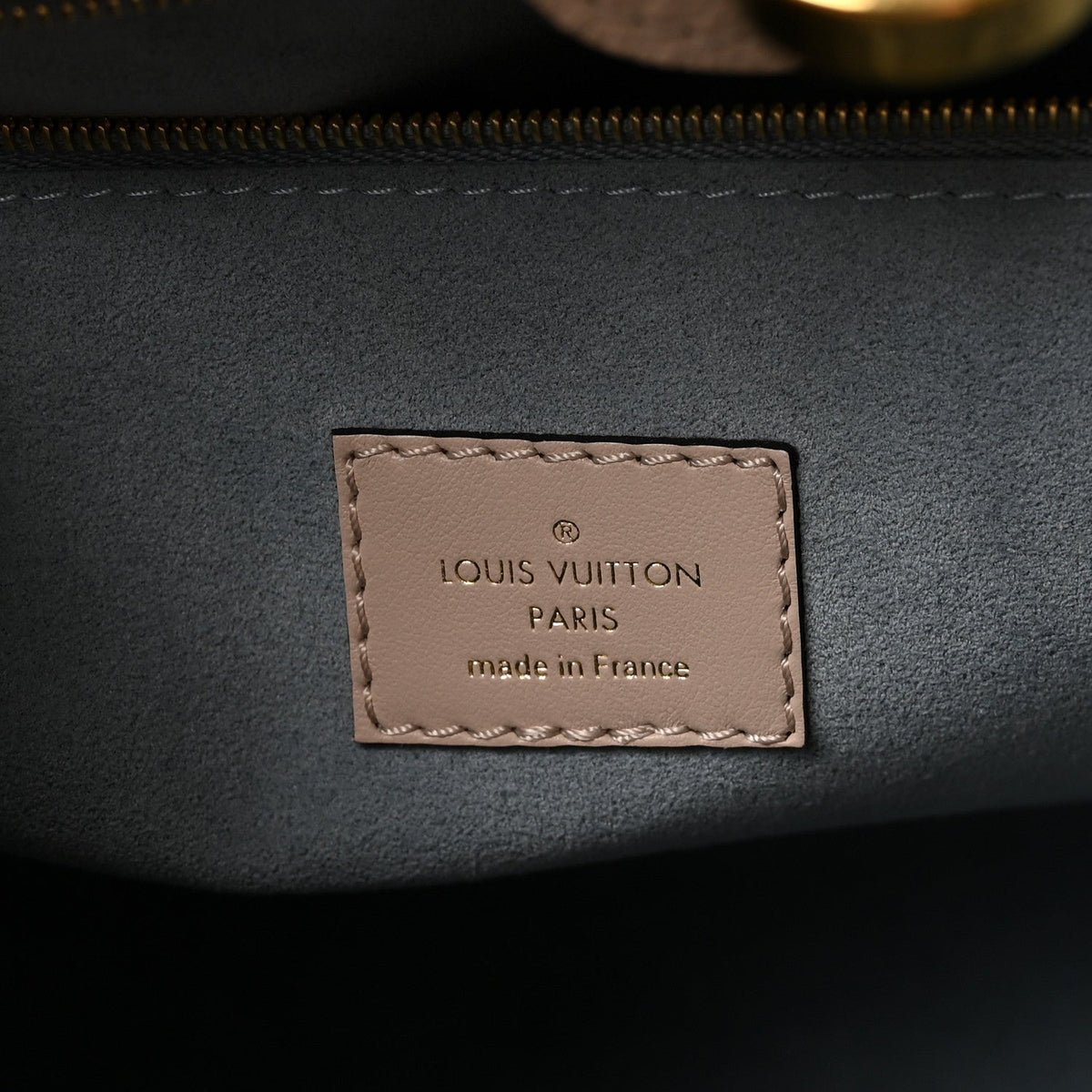 Calfskin Monogram On My Side MM Greige
