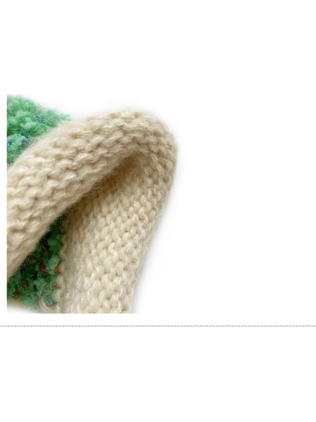 Haila - Winter Knitted Beanie with Tassels &amp; Colorful Speckled Patterns