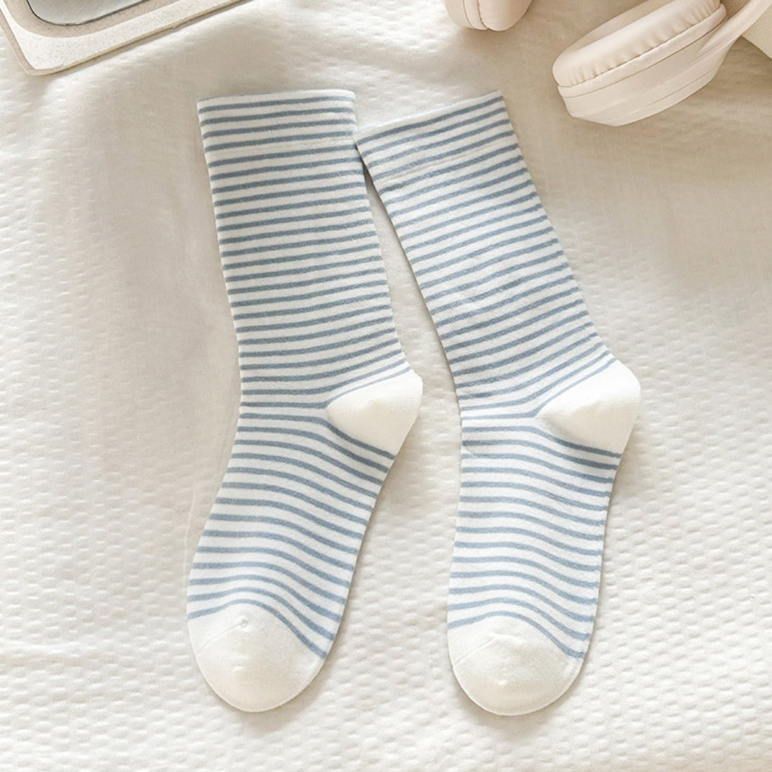 Rufia - Colorful Striped Mid-Calf Socks