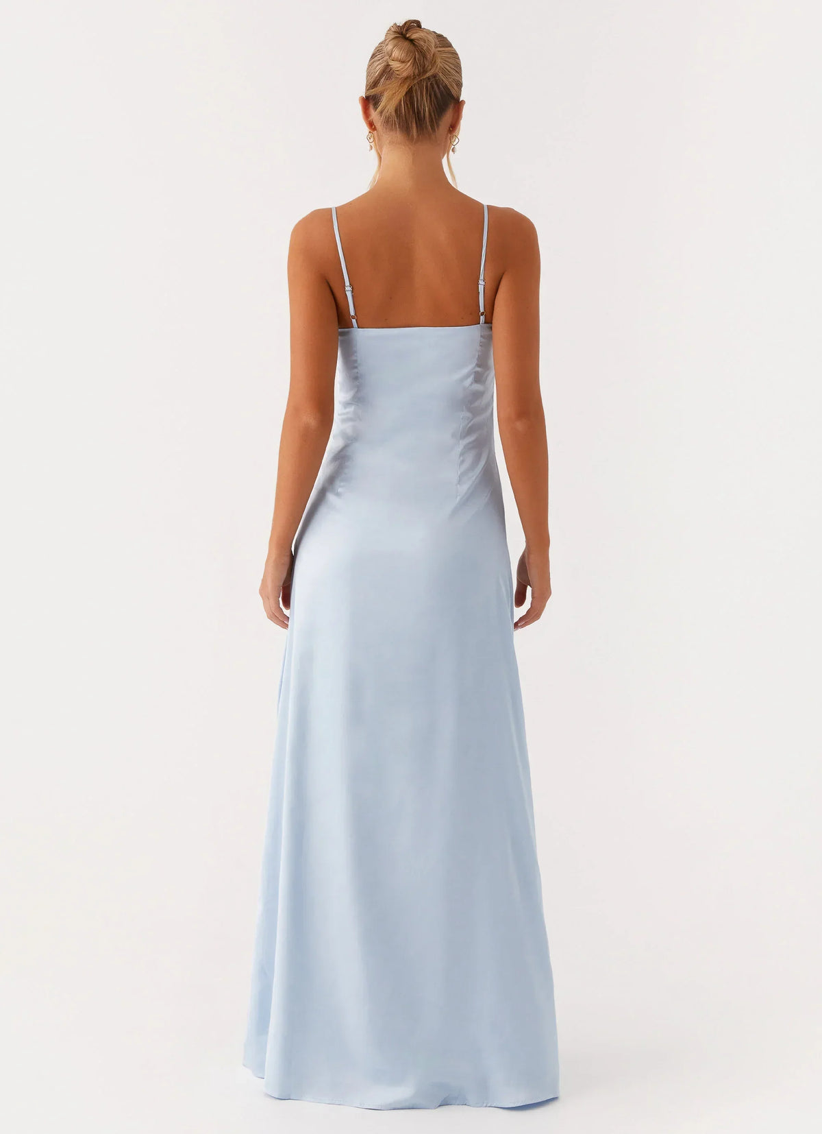 Aster Bloom Maxi Dress - Blue