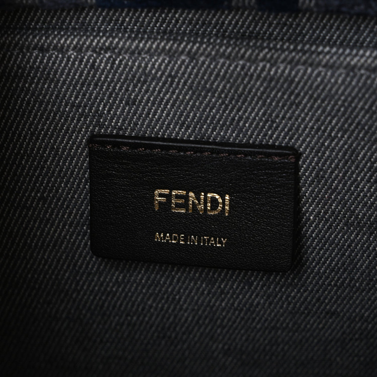 Fabric Jacquard FF 1974 Logo Small Fendi Sunshine Shopper Tote Blue Grigio