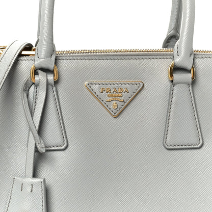 Saffiano Lux Small Galleria Double Zip Tote Granito