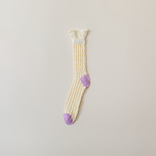Rufia - Candy-Colored Mesh Long Socks