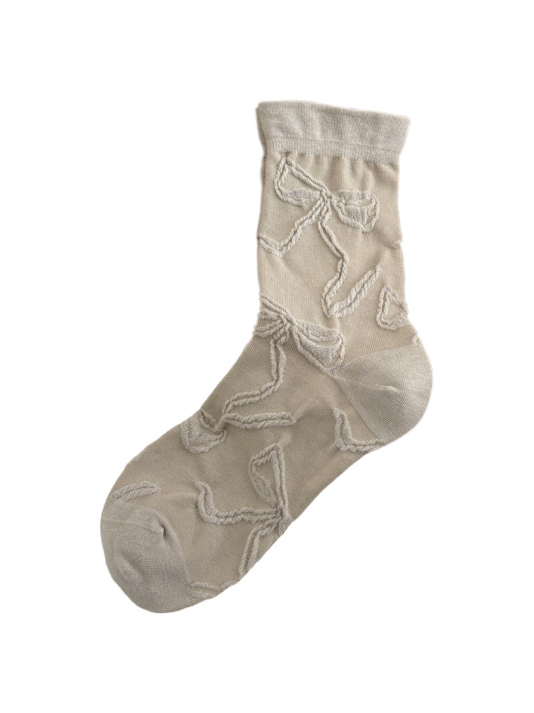 Rufia - Cute Mid-calf Socks with Bow Patterns